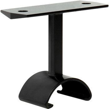 Support for Lighted Closet Rod, Black Top Mounted Support Product View