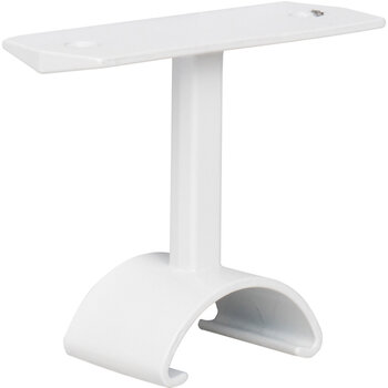 Support for Lighted Closet Rod, White Top Mounted Support Product View
