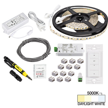 16' Tape Light Contractor Kit, Daylight White 5000K