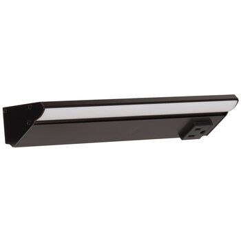 Task Lighting RM Series Lighted Power Strip, 2700K-5000K Tunable-White, 10-1/2'' Black Receptacles/Black