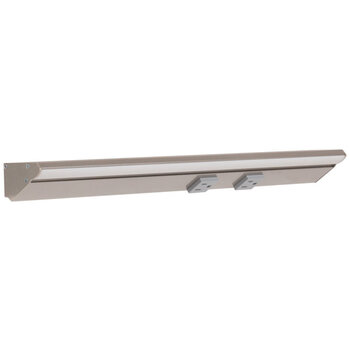 Task Lighting RM Series Lighted Power Strip, 2700K-5000K Tunable-White, 18-1/2'' Grey Receptacles/Satin Nickel