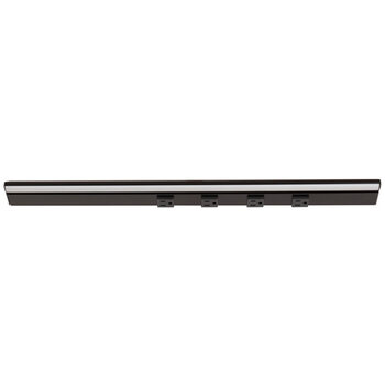 Task Lighting RM Series Lighted Power Strip, 2700K-5000K Tunable-White, 24-1/2'' Black Receptacles/Black Front View