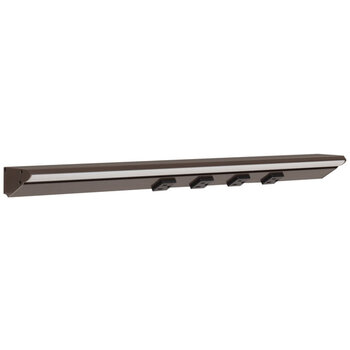 Task Lighting RM Series Lighted Power Strip, 2700K-5000K Tunable-White, 24-1/2'' Black Receptacles/Bronze