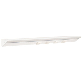 Task Lighting RM Series Lighted Power Strip, 2700K-5000K Tunable-White, 24-1/2'' White Receptacles/White