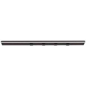 Task Lighting RM Series Lighted Power Strip, 2700K-5000K Tunable-White, 30-1/2'' Black Receptacles/Black Front View