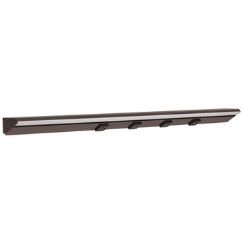 Task Lighting RM Series Lighted Power Strip, 2700K-5000K Tunable-White, 30-1/2'' Black Receptacles/Bronze