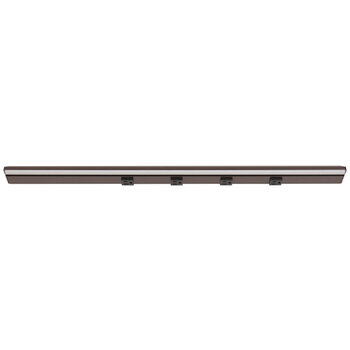 Task Lighting RM Series Lighted Power Strip, 2700K-5000K Tunable-White, 30-1/2'' Black Receptacles/Bronze Front View