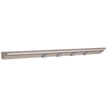 Task Lighting RM Series Lighted Power Strip, 2700K-5000K Tunable-White, 30-1/2'' Grey Receptacles/Satin Nickel