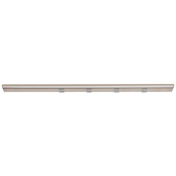 Task Lighting RM Series Lighted Power Strip, 2700K-5000K Tunable-White, 36-1/2'' Grey Receptacles/Satin Nickel Front View