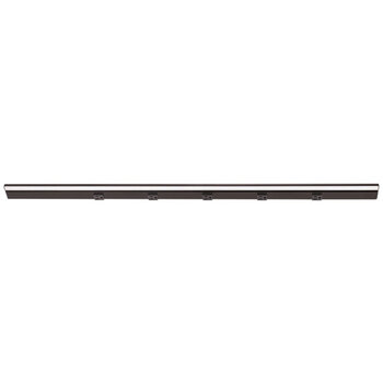 Task Lighting RM Series Lighted Power Strip, 2700K-5000K Tunable-White, 42-1/2'' Black Receptacles/Black Front View