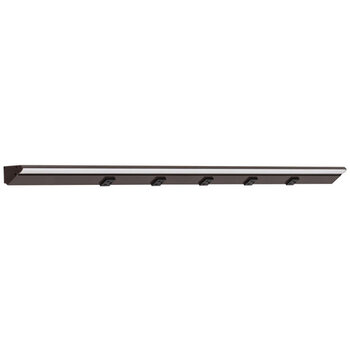 Task Lighting RM Series Lighted Power Strip, 2700K-5000K Tunable-White, 48-1/2'' Black Receptacles/Bronze