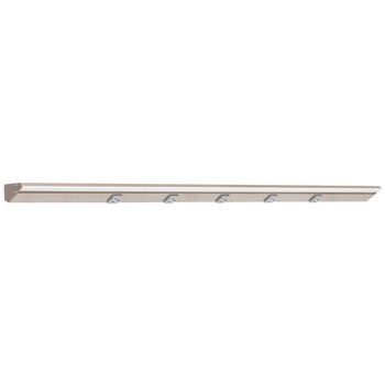 Task Lighting RM Series Lighted Power Strip, 2700K-5000K Tunable-White, 48-1/2'' Grey Receptacles/Satin Nickel