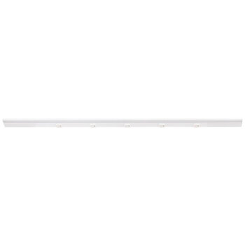 Task Lighting RM Series Lighted Power Strip, 2700K-5000K Tunable-White, 48-1/2'' White Receptacles/White Front View