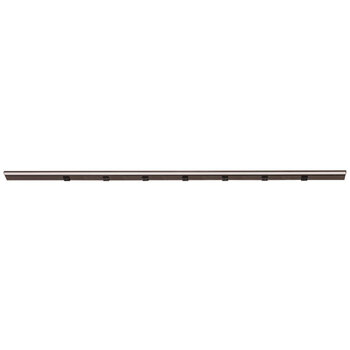 Task Lighting RM Series Lighted Power Strip, 2700K-5000K Tunable-White, 60-1/2'' Black Receptacles/Bronze Front View