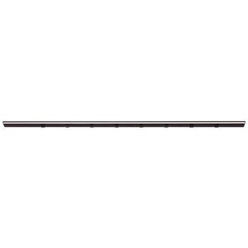 Task Lighting RM Series Lighted Power Strip, 2700K-5000K Tunable-White, 72-1/2'' Black Receptacles/Black Front View