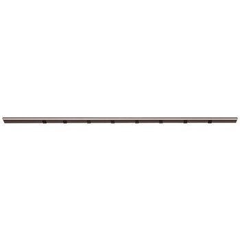 Task Lighting RM Series Lighted Power Strip, 2700K-5000K Tunable-White, 72-1/2'' Black Receptacles/Bronze Front View