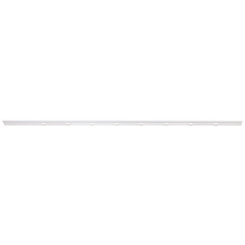 Task Lighting RM Series Lighted Power Strip, 2700K-5000K Tunable-White, 72-1/2'' White Receptacles/White Front View