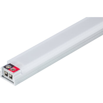 Task Lighting Radiance Series 6-5/8'' Length 12-Volt Accent Output Linear Fixture, 53 Lumens, Fits 9'' Wall Cabinet, 2 Watts, Flat 007 Profile, Single-White, Soft White 3000K, Product View