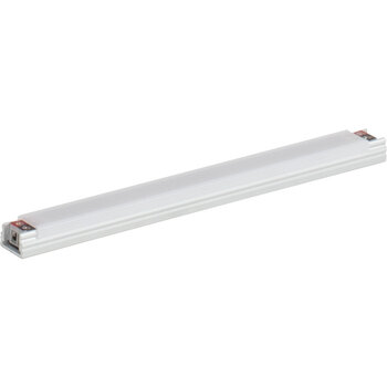 Task Lighting Radiance Series 6-5/8'' Length 12-Volt Accent Output Linear Fixture, 53 Lumens, Fits 9'' Wall Cabinet, 2 Watts, Flat 007 Profile, Single-White, Soft White 3000K, Angle Product View