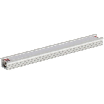 Task Lighting Radiance Series 6-5/8'' Length 12-Volt Accent Output Linear Fixture, 53 Lumens, Fits 9'' Wall Cabinet, 2 Watts, Recessed 002XL Profile, Single-White, Soft White 3000K, Angle Product View