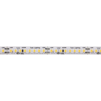 Task Lighting LS400 Series 16 ft Roll Single-White 24-Volt Flexible LED Linear Tape Lighting, 400 Lumens Per Foot, Cool White 4000K, Angle Product View