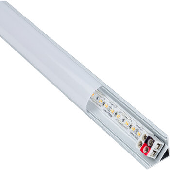 Task Lighting TandemLED Series 7-5/16'' Length 12-Volt Standard Output Linear Fixture, 137 Lumens, Fits 12'' Wall Cabinet, 3 Watts, Angled 003 Profile, Tunable-White 2700K-5000K, Angle Product View