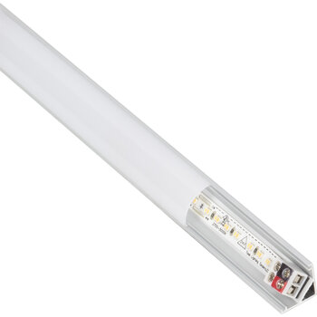 Task Lighting TandemLED Series 5-1/8'' Length 24-Volt Standard Output Linear Fixture, 96 Lumens, Fits 9'' Wall Cabinet, 3 Watts, Angled 003 Profile, Tunable-White 2700K-5000K, Angle Product View