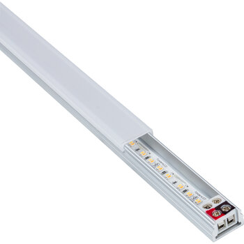 Task Lighting TandemLED Series 44-7/16'' Length 12-Volt Standard Output Linear Fixture, 830 Lumens, Fits 48'' Wall Cabinet, 12 Watts, Flat 007 Profile, Tunable-White 2700K-5000K, Angle Product View