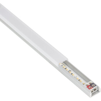Task Lighting TandemLED Series 5-1/8'' Length 24-Volt Standard Output Linear Fixture, 96 Lumens, Fits 9'' Wall Cabinet, 3 Watts, Flat 007 Profile, Tunable-White 2700K-5000K, Angle Product View