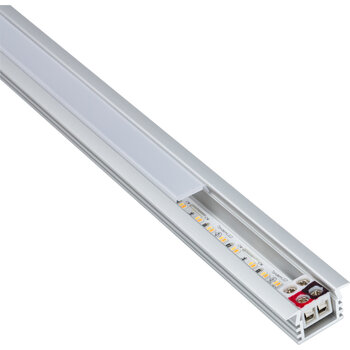 Task Lighting TandemLED Series 5-1/8'' Length 12-Volt Standard Output Linear Fixture, 96 Lumens, Fits 9'' Wall Cabinet, 3 Watts, Recessed 002XL Profile, Tunable-White 2700K-5000K, Angle Product View