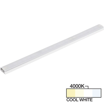 Task Lighting sempriaLED® SG9 Series 6" - 48" LED Strip Light Fixture, Higher Light Output, White Mount, Cool White 4000K