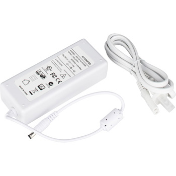 Task Lighting Plug-In Power Supply with Constant Voltage, 60 Watts, 12V DC, White, 5-1/8" W x 2-1/16" D x 1-1/4" H