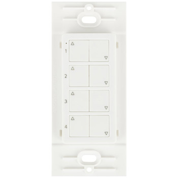 Task Lighting illumaLED™ Quattro Series Wireless 4-Zone Quattro LED Controller in White, 1-5/16" W x 3/8" D x 2-5/8" H