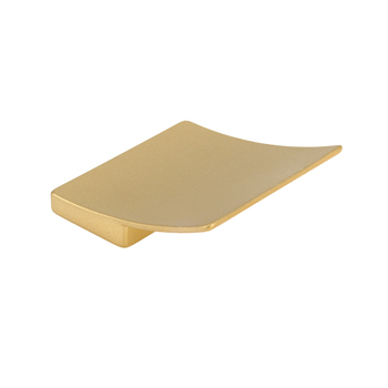 Topex Curved Square Pull in Matte Brass