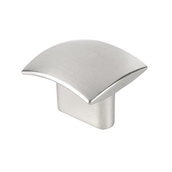 Topex Small Rectangular Knob in Stainless Steel Look