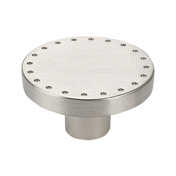 Topex Spotted Edge Knob in Stainless Steel Look