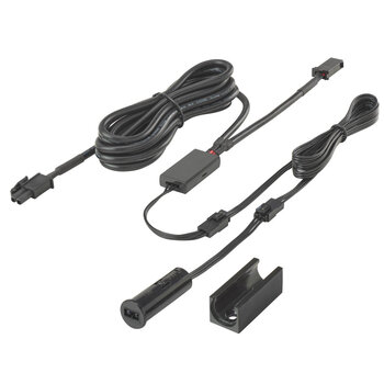 TR-L-RSDS-BL-1: 12 / 24VDC 60W/96W Round Single Door Sensor, Black