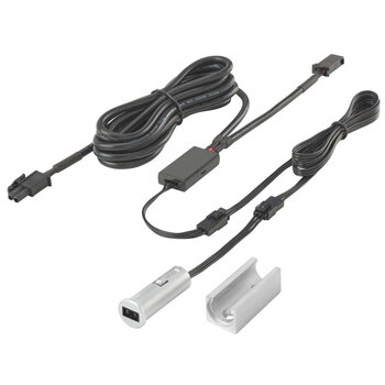 TR-L-RSDS-NI-1: 12 / 24VDC 60W/96W Round Single Door Sensor, Nickel