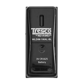 Tresco by Rev-A-Shelf FREEDiM Series 12VDC Deco Wireless Wall Dimmer, Black, w/o Housing