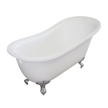 wide clawfoot tub