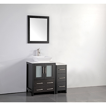 36 Inch Single Sink Bathroom Vanity Set