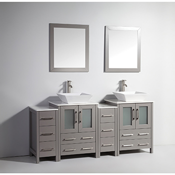 72 Inch Double Sink Bathroom Vanity Set