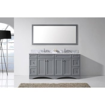 Grey, Square Sink, Front View