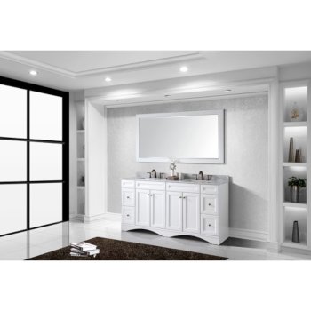 White Angle View w/ Square Sink