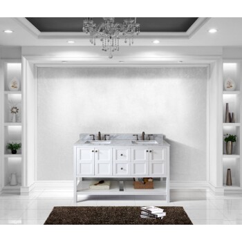 Virtu USA Winterfell Collection 60" Freestanding Double Bathroom Vanity Set