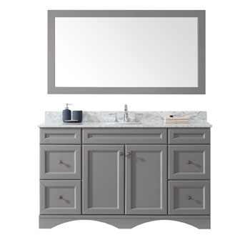 Grey, Round Sink Set Display View