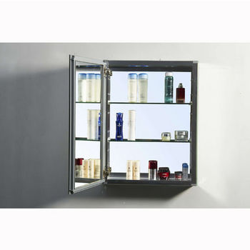 Medicine Cabinets Confiant Recessed Or Surface Mount Mirrored Medicine Cabinet In Multiple Sizes By Virtu Usa Kitchensource Com