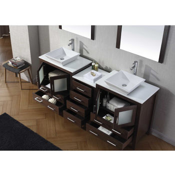 Bathroom Vanities 78 Dior Double Sinks Bathroom Vanity Set In