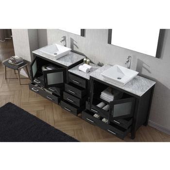 Virtu USA Dior 82" Double Bathroom Vanity Set