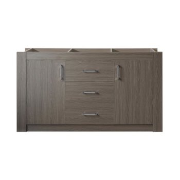 60" Vanity Cabinet Only Grey Oak View 1